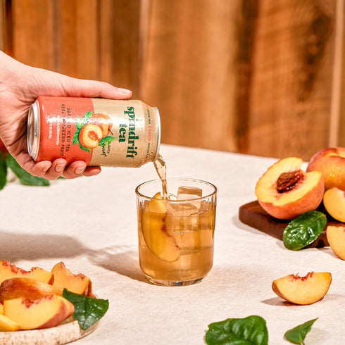 12 Oz Pack 12 49 Spindrift Brewed Iced Tea, Peach Green Tea, Made with Real Squeezed Fruit, No Carbonation, Fl Cans