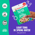 5 Packets, 12-Count 100% Chicken of the Sea Wild Caught Light Tuna in Spring Water, Ounce High Protein Skipjack Tuna