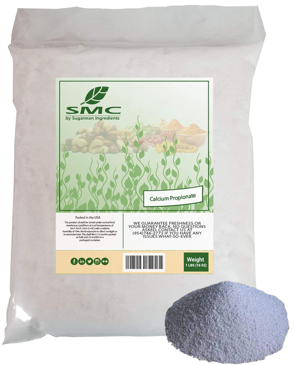NatureJam Calcium Propionate Powder for Baking, 1 Pound Bulk Bag
