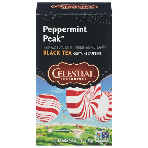 Celestial Seasonings Peppermint Peak Black Tea, 20 Tea Bags