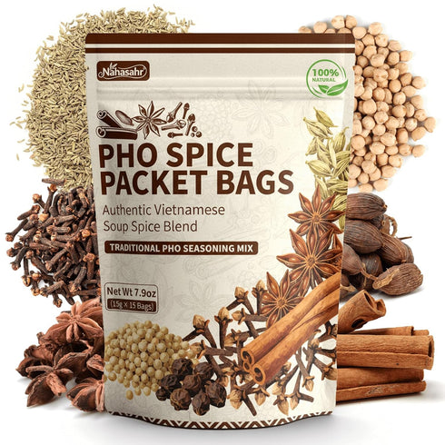Nahasahr 7.9oz Pho Bac Spice Seasoning, 15 Packs Authentic Vietnamese Pho Broth Spice