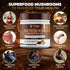 90 7 Pack 2 Mushroom Coffee, Servings Organic Mushrooms Instant Coffea, Great Tasting Colombian Keto Coffee, Superfood