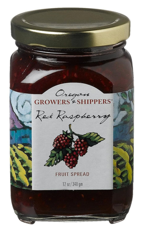 Oregon Growers, Red Raspberry Fruit Spread, 12 oz