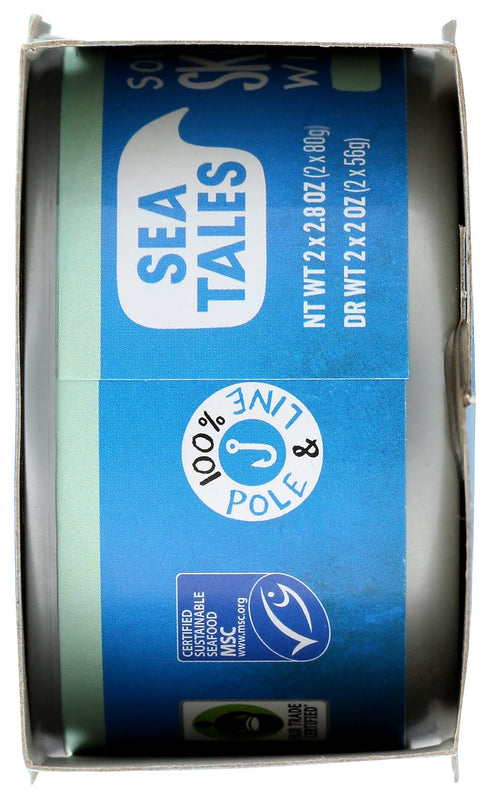 2 Pack, 5.6 Sea Tales, Tuna Skipjack In Water Ounce