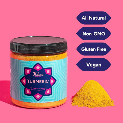 4.5 oz Fadwa Masala Turmeric Powder - Jar, Authentic Desi Spices for Pakistani & Indian Cooking - No Artificial