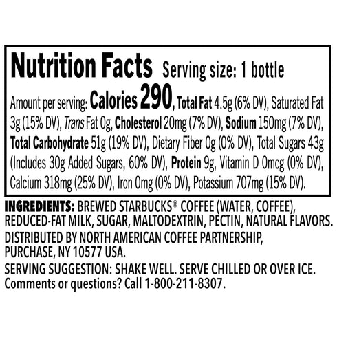 13.7 Oz (Pack 12) Starbucks Frappuccino Coffee Drink, Vanilla, Fl
