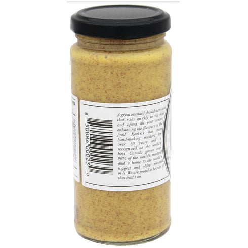 Kozlik's 8.5oz Sweet & Smoky Brown Yellow Dijon Natural Gluten Free Non-GMO Mustard, Jar