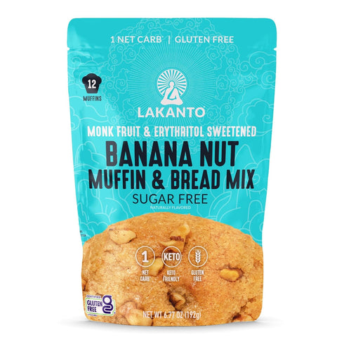 Lakanto Sugar Free Banana Nut Muffin and Bread Mix - Sweetened with