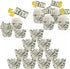The DaPai 48Pcs 100 Set Dollar Bill Cupcake Wrappers and Toppers Currency Symbol Cupcake Holders with Treat Picks Kit
