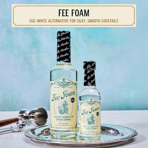 12.7 oz (375ml) Fee Brothers Fee Foam - Cocktail Foamer and Mixer, Egg Substitute, Vegan-Friendly, Gluten Free, fl