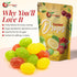 2 NY SPICE SHOP Mix Fruits Sanded Candy Drops - Pound Old Fashioned Sanded Drops Fresh Delicious Bulk Candy Sanded Hard