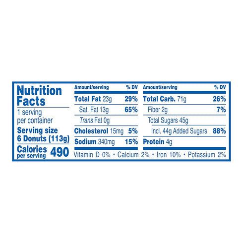 6 Count (10 Pack) Hostess Crunch Donettes, Bags