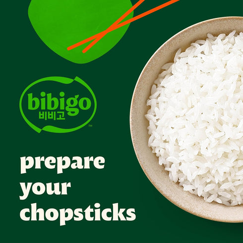7.4 (Pack 1) Bibigo Korean Sticky White Rice, Microwavable, Zero Trans Fat, Ounce