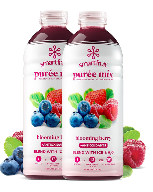 Smartfruit Blooming Berry + Antioxidants 100% Real Fruit Pure with Strawberries, Blueberries,