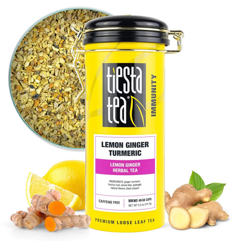Tiesta Tea - Lemon Ginger Turmeric, Loose Leaf, Lemon Ginger Herbal Tea,
