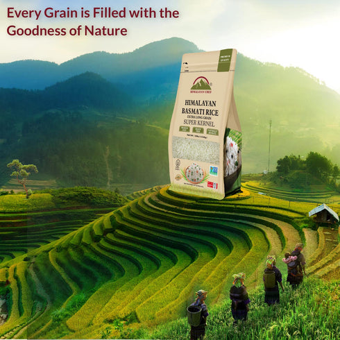 10 lbs Himalayan Chef Basmati Rice, Natural Extra Long Grain Super Kernal Rice, Premium Quality, Quick Cooking