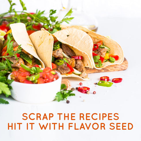 Flavor Seed Chipotle Organic Fajita & Taco Seasoning Mix, Gluten Free, No Sugar, 5oz Bag - Carnivore & Keto Friendly