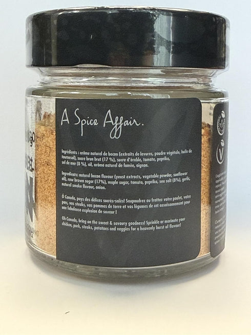 120 (4.2 oz) A Spice Affairs Maple Bacon Vegan Seasoning | Sweet, Smoky & Bacon-Style Maple Flavor (Vegan) |