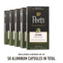 100% 9, 50 Count (5 10 Peet's Coffee, Medium Roast Espresso Capsules, Compatible with Nespresso Original Machines