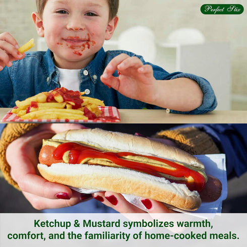 100 Packets. 50 Packets 50 Packets Perfect Stix Condiment Kit. Total Mustard and Ketchup