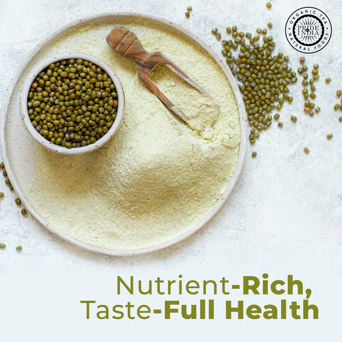 1 lbs (454 Pride of India- Mung Bean Flour gm) Nutty Slightly Sweet Earthy Taste Freshly Milled in Small Batches | Used