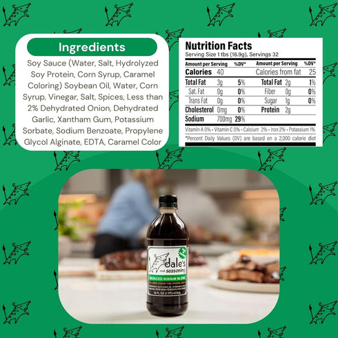 Dales 6 Liquid Steak Seasoning (Low Sodium)