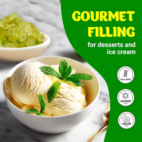 16oz Diced Candied Citron, Glazed Citron Peel For Baking, Candied Fruit or Fruitcake, Fruit Snacks, No GMO, Vegan