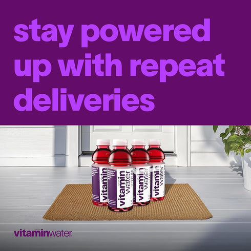 20 oz 12 Pack vitaminwater XXX Acai-Blueberry-Pomegranate Zero Sugar, Flavored Water Beverage, fl Bottles