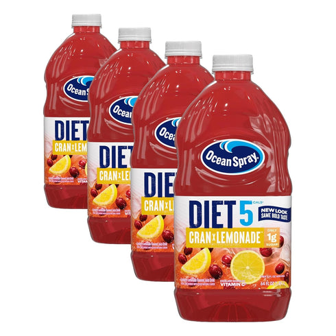 Ocean Spray Diet Cran-Lemonade Cranberry Lemonade Juice Drink, 64 Fl Oz Bottle