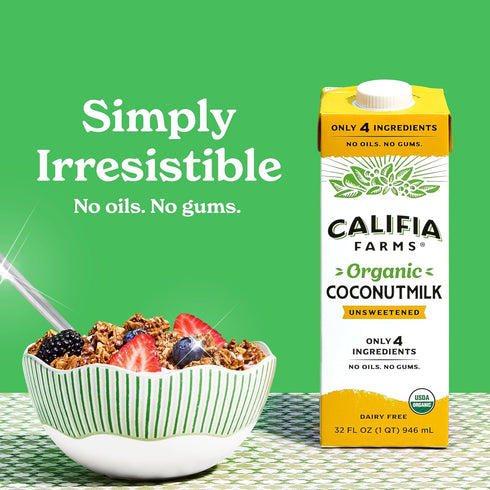 32 Oz Califia Farms Organic Coconut Milk, Fl