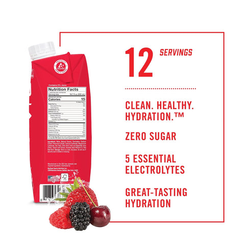 5 16.7 12-Pack BioSteel Sports Drink, Great Tasting Hydration with Essential Electrolytes, Mixed Berry Flavor, Fluid