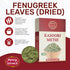 Spicy World Dried Fenugreek Leaves (Kasoori Methi) 3.5oz Box (100g) - All Natural | Vegan | Gluten Friendly | NON-GMO | Indian