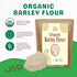 2 Jiva Organic Barley Flour Pound - All Natural & Raw - Product of India