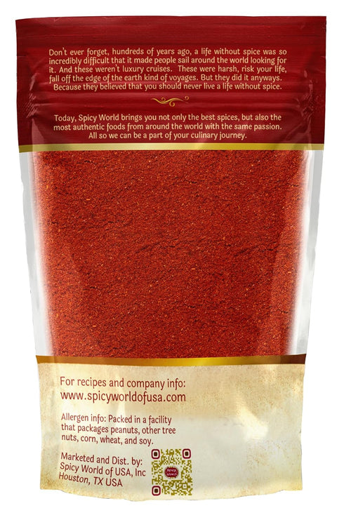 Spicy World 7 Kashmiri Chili Powder Red Ounce Resealable bag | All Natural Low Heat, Chili Powder - Red Pepper Powder
