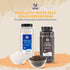 52USA 39 oz 18 oz, Himalayan White Salt (Coarse Grain) + Whole Black Peppercorns Salt and Pepper Grinder, Black