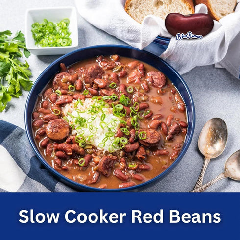 1 (Pack 6) Blue Runner Creole Cream Style Red Beans, Pound of - Easy Heat and Serve for Delicious Meals - Authentic New