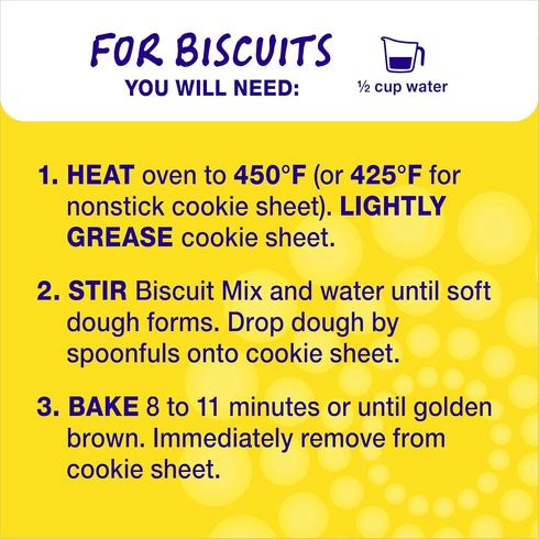 7.5 oz. (Pack 9) Betty Crocker Bisquick Complete Buttermilk Biscuit Mix, Just Add Water