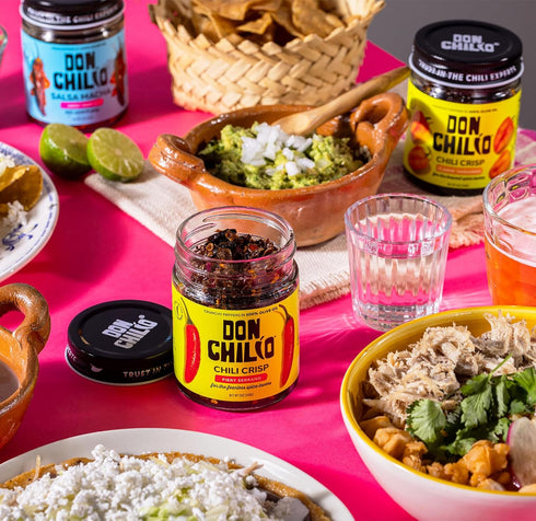 5 oz, 3 Pack 100% Don Chilio Medium Heat Serrano Mexican Chile Crisp, Crunchy Sliced Serrano Fried Chili Peppers in Hot