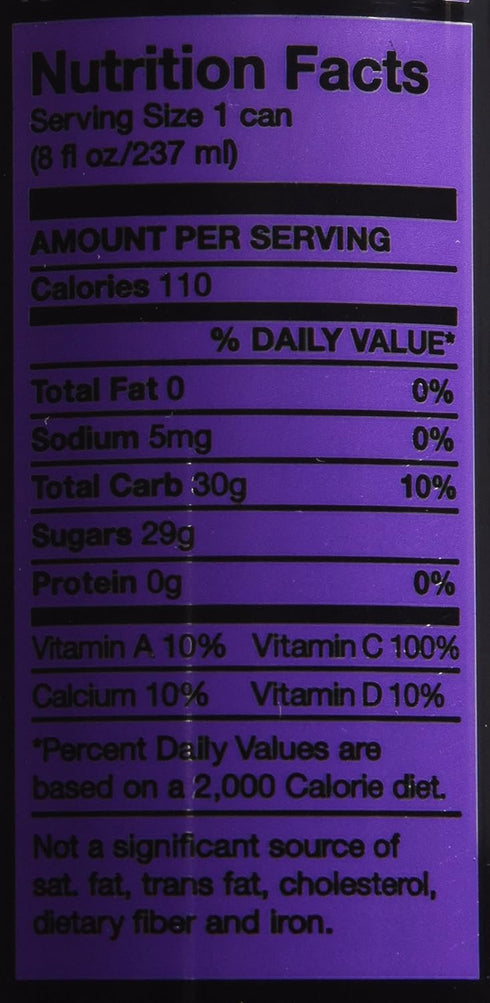 100% 8oz 24) Envy Sparkling Fruit Juice, Acai Berry (Case