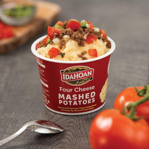1.5 oz (24 count) Idahoan Four Cheese Instant Mashed Potatoes Cup