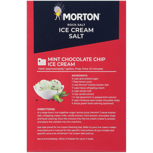 (4 lb), 4-Pack Morton Ice Cream Salt, Rock Salt, - Ideal for Making Ice Cream