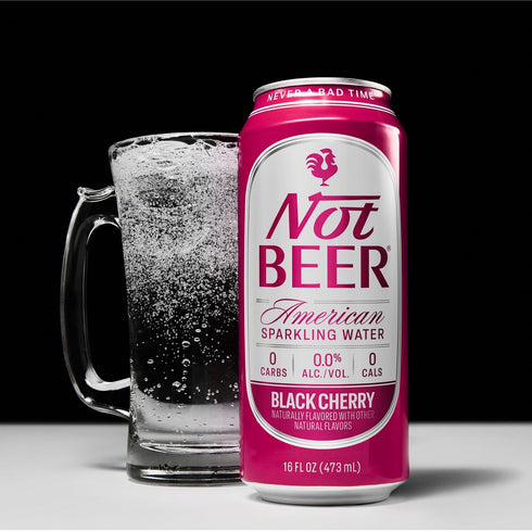 99.9% 16 Oz Tallboy 8 Pack Not Beer American Sparkling Water, Black Cherry, Pure, Mineral & Electrolyte Blend
