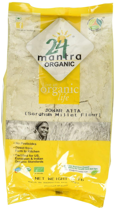 24 Mantra Organic 24 Mantara Jowar Flour - 2 Lb,, ()