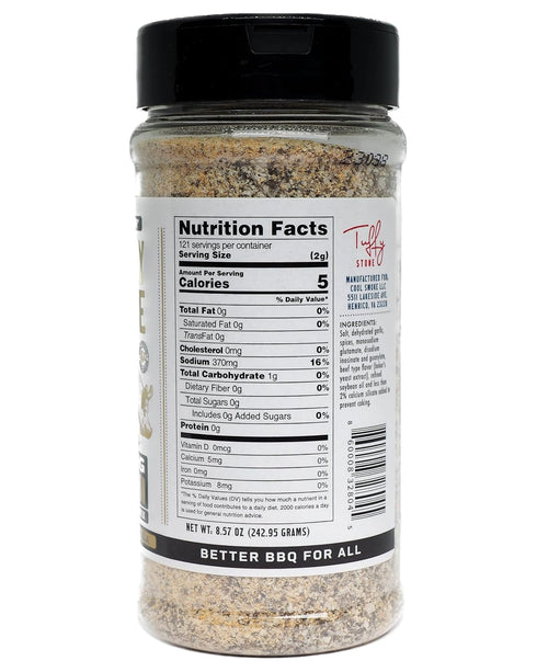 6x 8.5 oz Tuffy Stone Steak Night Seasoning | World Barbecue Grand Champion | Savory All Purpose Seasoning | Smoked