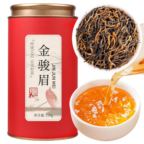 Yuexi Golden Monkey Tea Loose Leaf Jin Jun Mei Black Tea Loose
