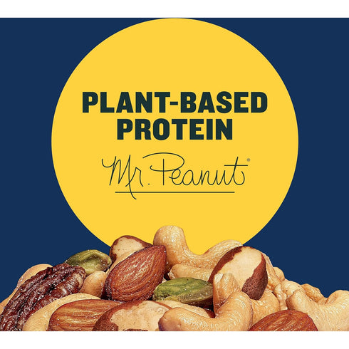 15.25oz (Pack 4) PLANTERS Deluxe Mixed Nuts - Roasted Cashews, Almonds, Brazil Nuts, Pistachios, and Pecans