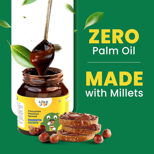 Little Joys 10.58 Oz Chocolate Spread | No Refined Sugar, No Palm Oil, No Preservatives | Sweetened with Jaggery | Rich