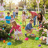 SAILYLENCEY 12-Pack 3.43 inch 6 Large Plastic Easter Eggs with Secure Lock - Assorted Colors, Fillable & Reusable