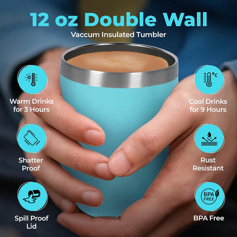 Set Tea Gift for Women & Men Includes Assorted Teas, Elegant Mug & Honey (Teal)
