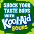10 6 oz Kool-Aid Sours Artificially Flavored Drink, Pouches, for On-the-Go Hydration, Frostbite, Sour Candy Flavor, No